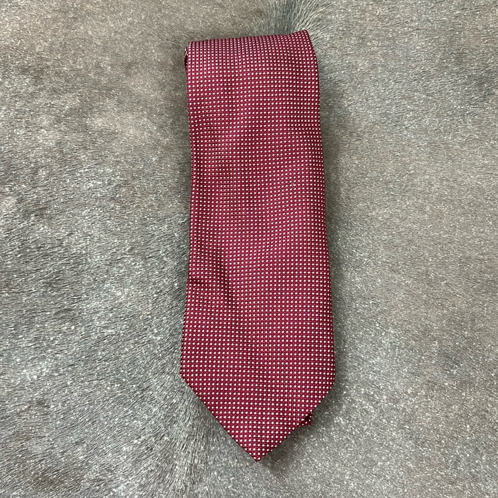 Alain Figaret Silk Dotted Patterned Tie